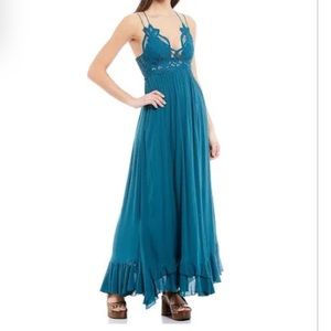 Free People Adella crotchet Maxi Dress S
